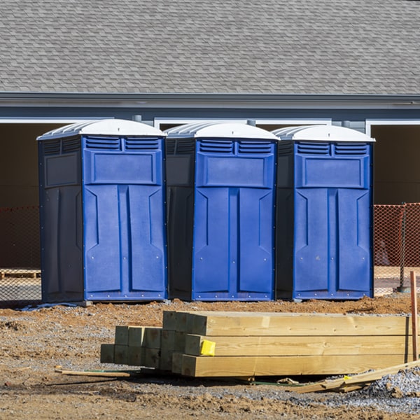 is there a specific order in which to place multiple porta potties in Tunkhannock Pennsylvania